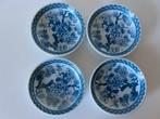 Antieke Blauw-Witte Schoteltjes (Set van 4), Ophalen of Verzenden