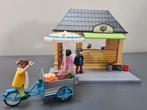 playmobil winkel en ijscokar, Ophalen of Verzenden, Gebruikt