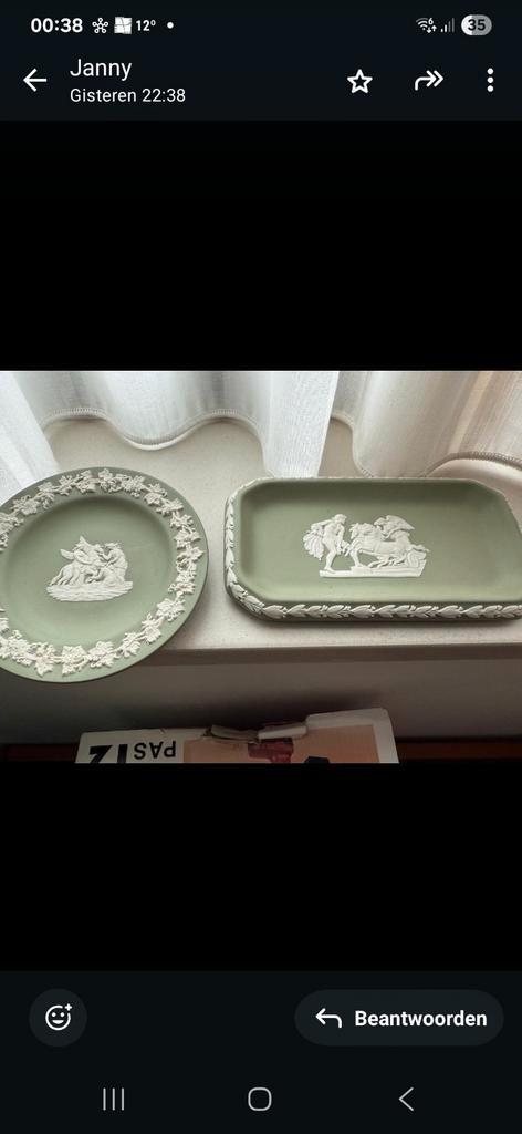 Wedgwood Jasperware Bord & Schaaltje, Antiek en Kunst, Antiek | Keramiek en Aardewerk, Ophalen