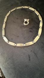 Vintage ESPRIT Zilveren Ketting & Oorbellen Set, Sieraden, Tassen en Uiterlijk, Oorbellen, Ophalen of Verzenden, Gebruikt, Zilver