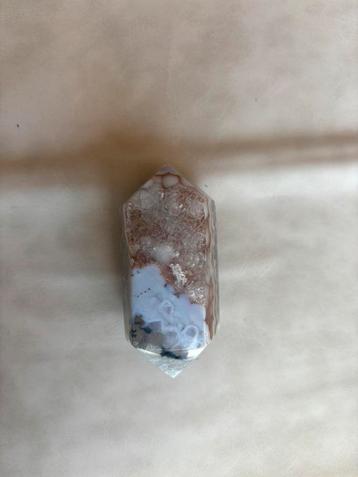 Crazy Lace Agaat Punt met Druzy – 8 cm / 143 g beschikbaar voor biedingen