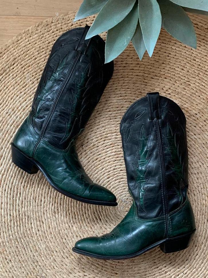 Code West cowboylaarzen 37 38 western boots laarzen, Kleding | Dames, Schoenen, Zo goed als nieuw, Hoge laarzen, Zwart, Ophalen of Verzenden