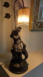 Tafellamp Pegoraro Mario Art Nouveau, Art Nouveau, Gebruikt, Ophalen of Verzenden, Glas