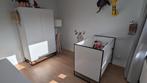 Complete Babykamer Wit/Zwart Staal, Ophalen, Zo goed als nieuw, Ledikant