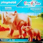 Family Fun Neushoorn Met Baby 70357, Ophalen of Verzenden, Zo goed als nieuw, Complete set