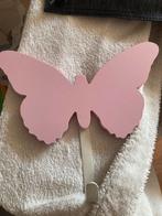 Kapstok met een roze vlinder Hout, Ophalen of Verzenden, Zo goed als nieuw, Kapstokje