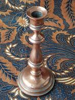 Mooie antieke koperen kandelaar uit Engeland 26 cm. uit 1840, Antiek en Kunst, Antiek | Kandelaars, Ophalen of Verzenden, Koper of Brons