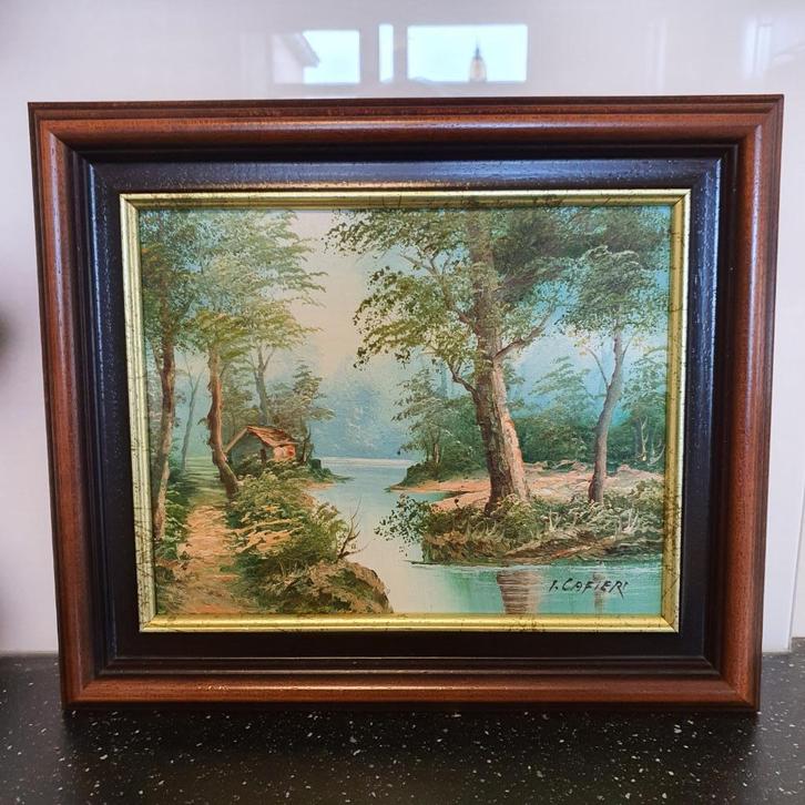 origineel schilderij Irene Cafieri, Antiek en Kunst, Kunst | Schilderijen | Klassiek, Ophalen