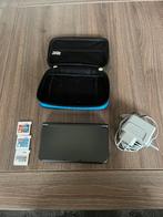 Nitendo 3ds XL met 3 spellen en hoes, Spelcomputers en Games, Spelcomputers | Nintendo 2DS en 3DS, Met games, Zwart, Ophalen of Verzenden