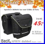 Beck SPRTV; sportieve dubbele tas voor E-Bike & Fiets, Ophalen of Verzenden, Nieuw, Beck