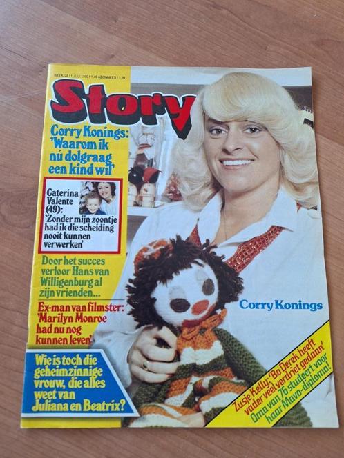 Story 1980 Corry Konings Jos Brink Marilyn Monroe Valente, Verzamelen, Tijdschriften, Kranten en Knipsels, Tijdschrift, Nederland
