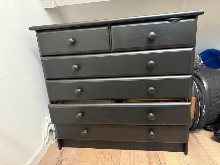 Retro grenen Ladekast - Stijlvolle Opberger, Huis en Inrichting, Kasten | Dressoirs, Gebruikt, 50 tot 100 cm, 25 tot 50 cm, Met lade(s)