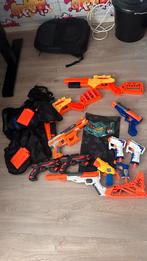 Nerf Set: Meerdere Blasters + 2 Hesjes, Ophalen of Verzenden, Gebruikt, Jongen of Meisje