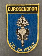 Kmar gedragen embleem EUROGENDFOR, Verzamelen, Verzenden, Marechaussee, Nederland, Embleem of Badge