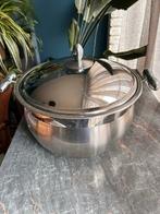 Roestvrijstalen pan met deksel, Ophalen of Verzenden, Gebruikt