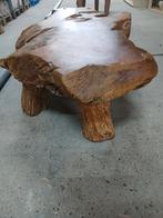 Houten Tafel en Stoel Set, Huis en Inrichting, Tafels | Salontafels, Ophalen, Gebruikt, 100 tot 150 cm, Rustiek