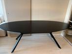 Ovale eettafel zwart bruin, Huis en Inrichting, Tafels | Eettafels, Ophalen, Gebruikt, 200 cm of meer, 50 tot 100 cm