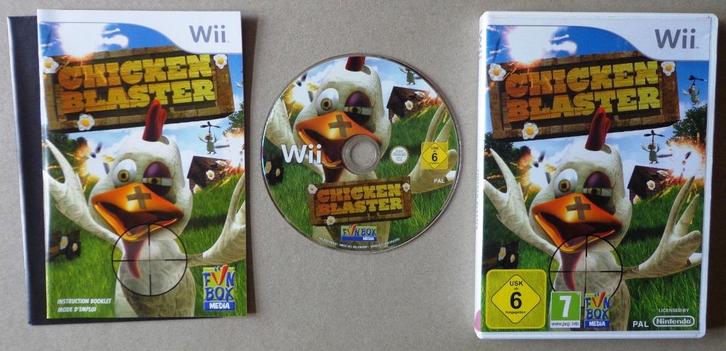 Chicken Blaster voor de Nintendo Wii Compleet, Spelcomputers en Games, Games | Nintendo Wii, Zo goed als nieuw, Ophalen of Verzenden