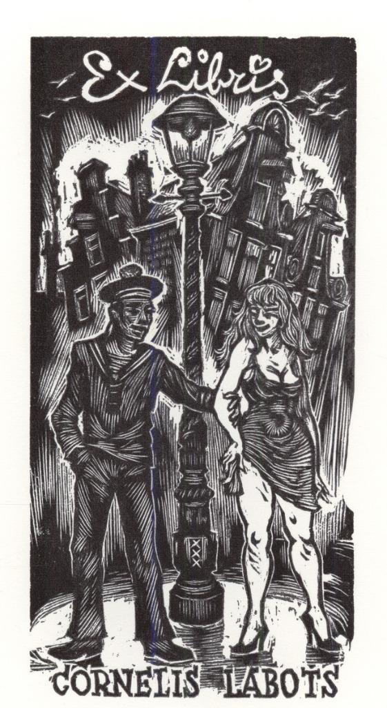 0183 Ex Libris Nederland : Cornelis Labots, 1936, Antiek en Kunst, Kunst | Etsen en Gravures, Verzenden