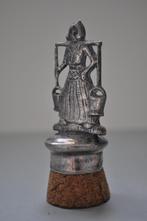 Oude Stop Flesstop Boerin Verzilverd 7 cm, Ophalen of Verzenden