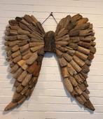 Houten vleugels van drijfhout - XL +/- 85cm hoog 80cm breed, Ophalen