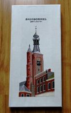Wanddecoratie borduurwerk Gasthuistoren Zaltbommel 40x20 cm1, Huis en Inrichting, Ophalen of Verzenden, Zo goed als nieuw