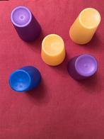 Degelijke kleurrijke plastic bekers, Ophalen of Verzenden, Gebruikt, Beker of Kan