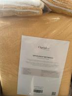 Optidee optipluche beddengoed set 240x220 okergeel/creme, Ophalen of Verzenden, Geel, Dekbedovertrek, Nieuw