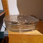 Glazen Onderzetter met 2 Pitten, Ophalen of Verzenden