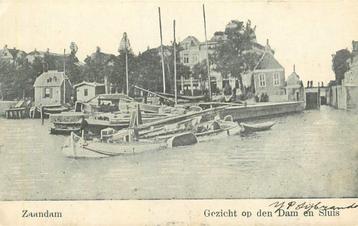 (381-284-013) Zaandam Gezicht op den Dam en Sluis beschikbaar voor biedingen