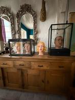 Hoofd Toonbank Paspop gips Vintage, Antiek en Kunst, Ophalen
