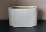 Witte Ovale Bloempot, Tuin en Terras, Bloempotten, Ophalen, Binnen, Zo goed als nieuw, Overige vormen