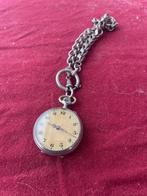 Zakhorloge, Sieraden, Tassen en Uiterlijk, Horloges | Antiek, 1930 tot 1960, Overige merken, Overige materialen, Met ketting