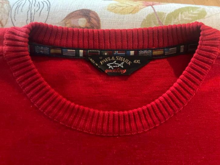 Paul & Shark Trui Rood 4XL - Gedragen, Kleding | Heren, Truien en Vesten, Gedragen, Overige maten, Rood, Ophalen of Verzenden