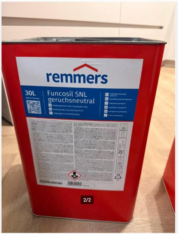 Remmers Funcosil SNL(reukneutraal)prijs per st., Doe-het-zelf en Verbouw, Verf, Beits en Lak, Nieuw, 10 tot 15 liter, Ophalen