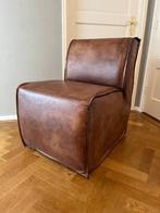 stoel 2x  luxe leder / comfortabel (bij eettafel of bijzet), Ophalen, Twee, Bruin, Klassiek