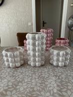 Vazen set wit parelmoer., Ophalen of Verzenden, Nieuw, Wit, Minder dan 50 cm