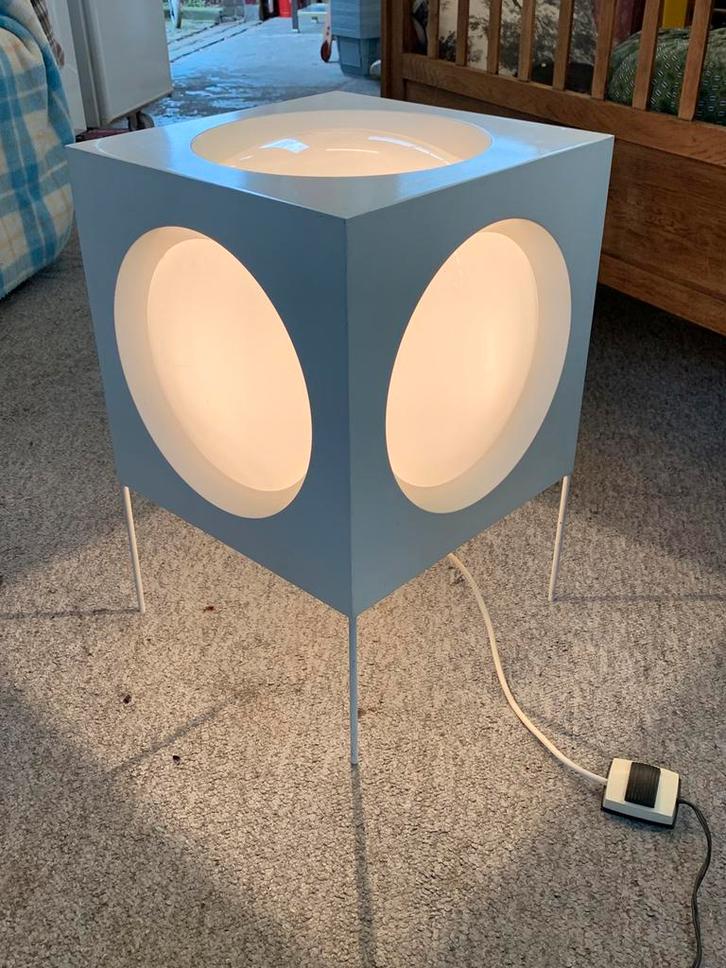 Carl Moor Cube vloerlamp, ontworpen voor BAG Turgi in jaren, Huis en Inrichting, Lampen | Vloerlampen, Zo goed als nieuw, 150 tot 200 cm