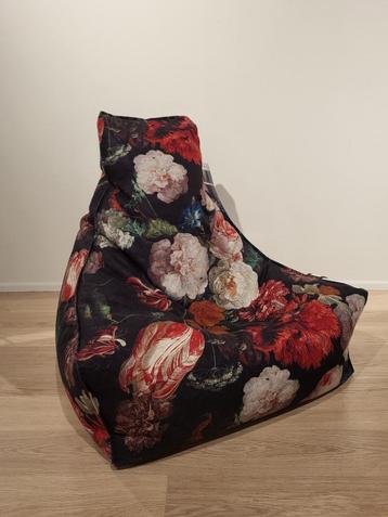 Te koop: Trendhopper zitzak met bloemen  beschikbaar voor biedingen