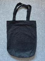 Zwarte Corduroy Shopper totebag ribstof, Ophalen of Verzenden, Zo goed als nieuw, Zwart, Shopper