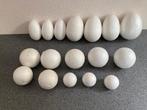 KNUTSELEN piepschuim bollen/ballen KERST en eieren PASEN, Hobby en Vrije tijd, Knutselen, Ophalen of Verzenden, Nieuw, Materiaal
