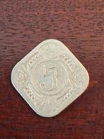 munt Nederland 5 cent 1943, Ophalen of Verzenden, Koningin Wilhelmina, 5 cent, Losse munt