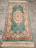 Handgeknoopt Oriental wol Aubusson tapijt Turquoise 95x180cm, Huis en Inrichting, Stoffering | Tapijten en Kleden, 50 tot 100 cm