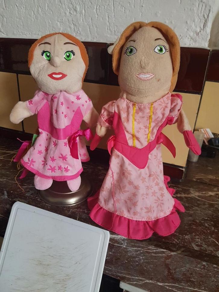 Efteling handpoppen poppenkastpoppen, Verzamelen, Efteling, Zo goed als nieuw, Beeldje of Poppetje, Ophalen of Verzenden