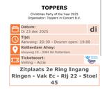 toppers christmas party of the year tickets, Twee personen