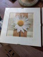 vierluik van bloemen jaren 60/70 gesigneerd., Verzenden