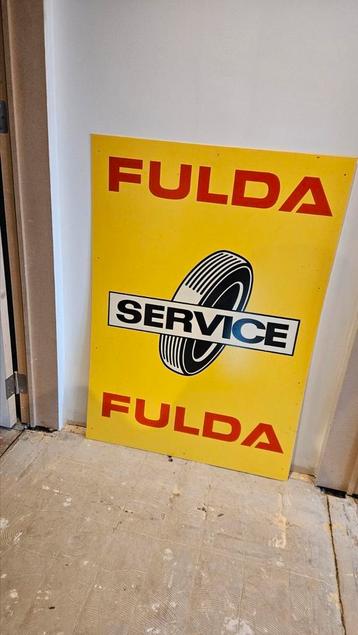 Fulda Service reclamebord jaren 70 beschikbaar voor biedingen