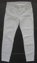 Cotton Club gestreepte broek, Chloe, green army stripe, 32 M, Kleding | Dames, Maat 38/40 (M), Overige kleuren, Ophalen of Verzenden