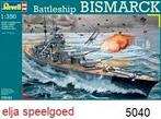 Modelbouw Revell 1:350 Battleship BISMARCK 5040 modelschip, Ophalen of Verzenden, Nieuw, 1:200 of kleiner, Revell