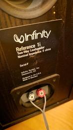 Infinity Reference 1i Speakers - Kleine Beschadiging, Audio, Tv en Foto, Luidsprekers, Ophalen, Gebruikt, Front, Rear of Stereo speakers
